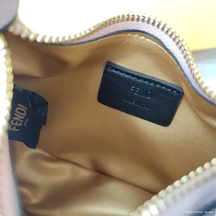 Affordable Fendigraphy Pink Leather Bag In Fendi Calf Nano Hobo 0429